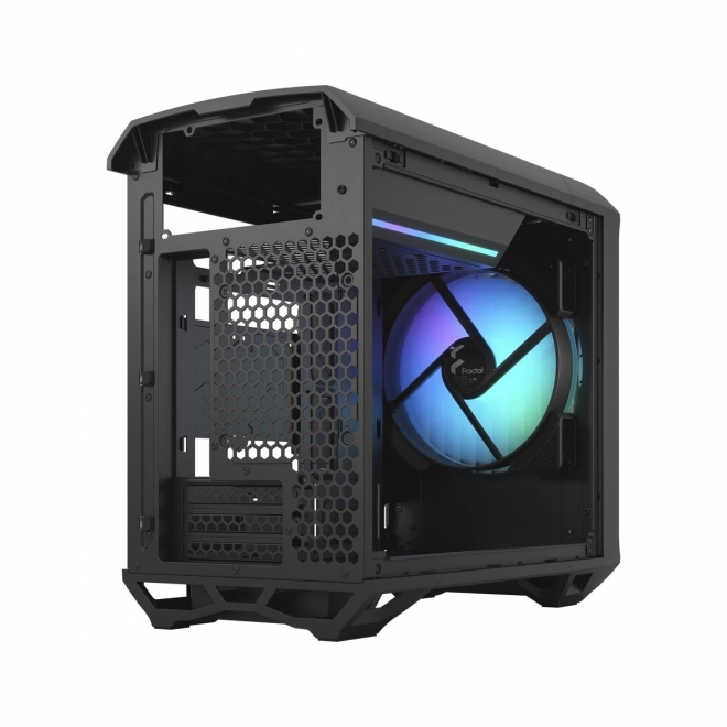 Vežová skrinka Torrent Nano RGB Black TG svetlý odtieň