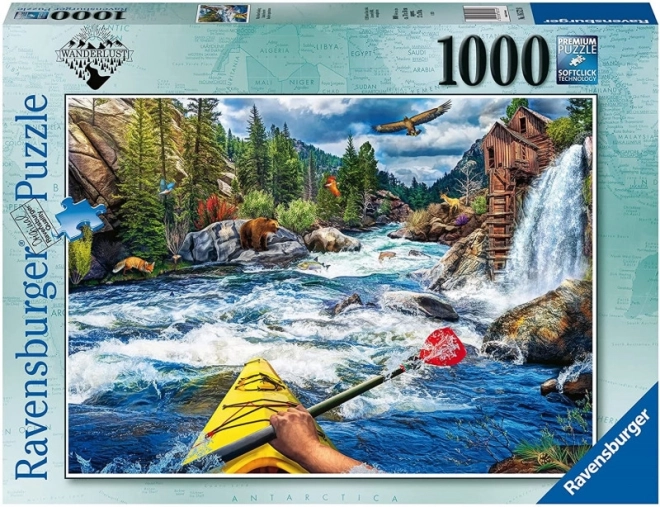 Ravensburger puzzle V peřejích, Crystal Mill, USA 1000 dielikov