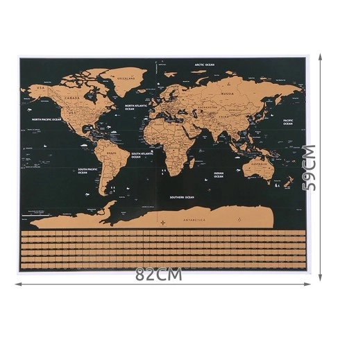 Mapa sveta so stieracími vlajkami a príslušenstvom