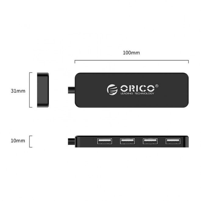 Adaptér pre notebook s 4x USB portmi