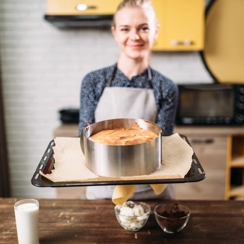 Regulovateľná cukrárska forma na torty z nerezovej ocele 15 cm