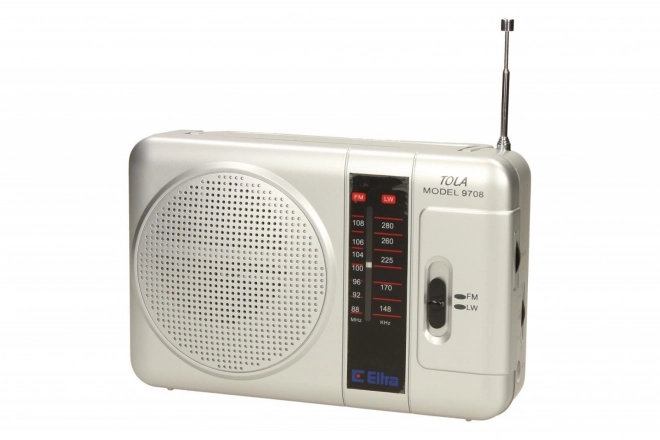 Prenosné rádio TOLA strieborné
