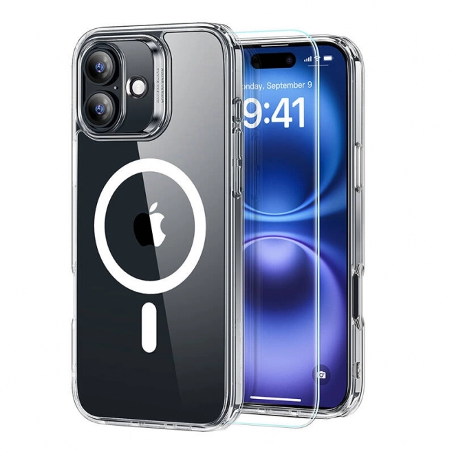 Hybridný obal HaloLock pre iPhone 16 s ochrannou fóliou