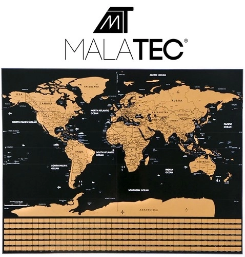 Mapa sveta so stieracími vlajkami a príslušenstvom