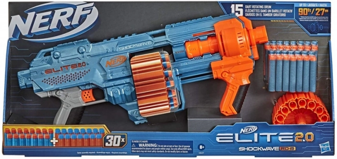 Pistola Nerf Elite 2.0 Shockwave s rotačným bubienkom