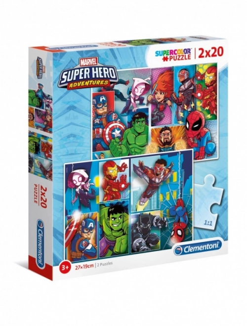 Puzzle Superhrdinovia Marvel 2x20 dielikov