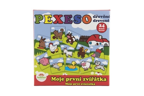 Moje prvé zvieratká drevené pexeso