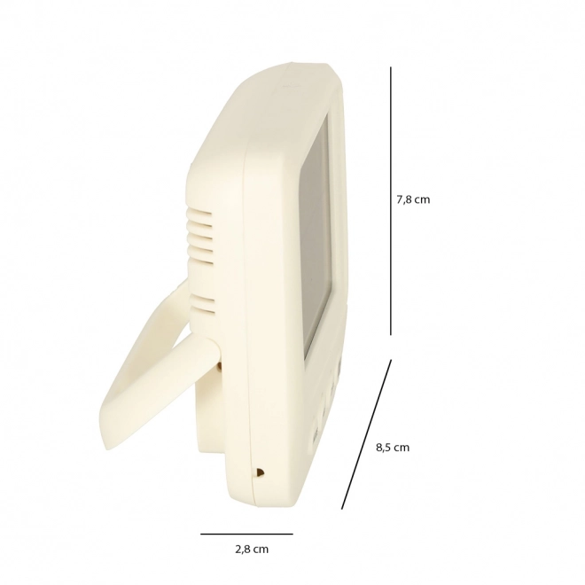 Higrometr LCD s hodinami a teplomerom
