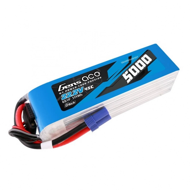 Gens ace G-Tech 5000mAh 22,2V 45C 6S1P LiPo batéria s konektorom EC5