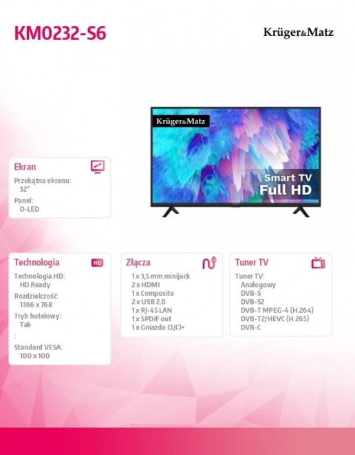 Smart televízor 32 palcov HD