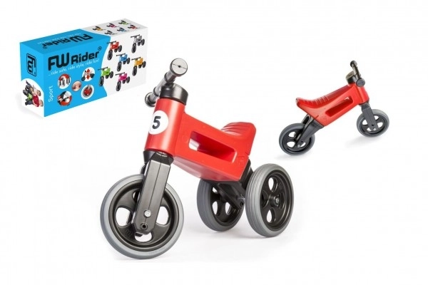 Funny Wheels Rider Sport 2v1 v krabici – Červená