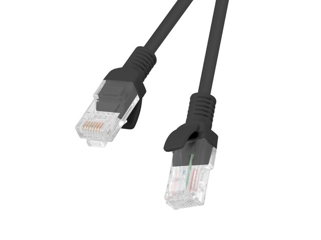 Patchcord kategorii 6 0,5m čierny