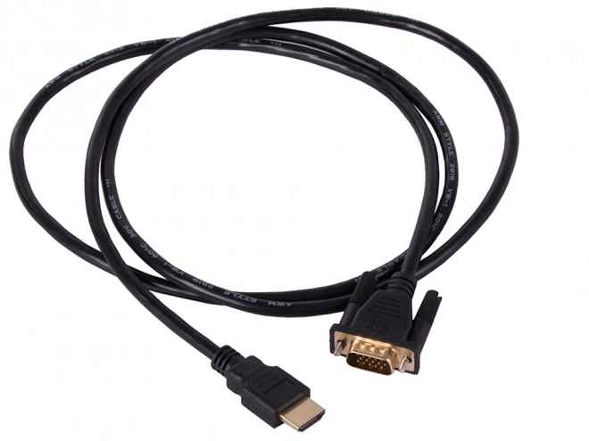 Kábel VGA - HDMI 1,3 m so zlatými konektormi Full HD