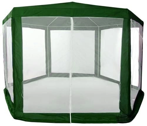 Záhradný pavilón s moskytiérou 2x2x2 m zelený