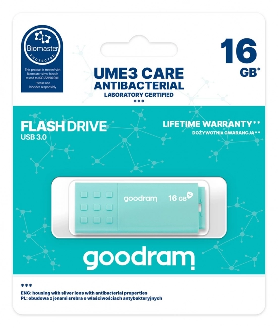 Antibakteriálny USB kľúč 16GB UME Care