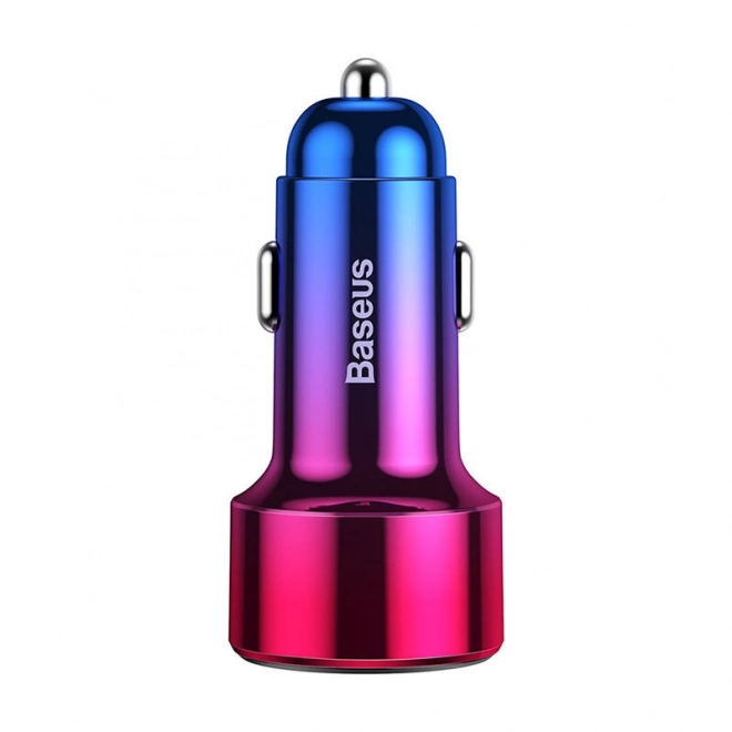 Baseus Magic Car Charger USB USB-C QC 4.0 PD 45W červená modrá