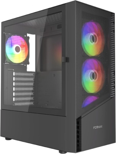počítačová skriňa fornax 4300 midi tower atx čierna