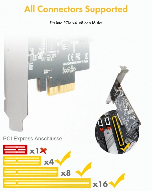 Karta PCIe s USB Type-C 3.2