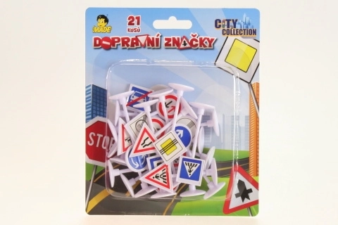 Dopravné značky na karte 21 ks