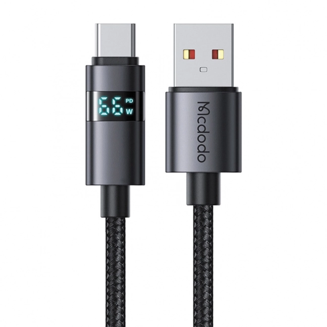 Kábel USB-A na USB-C s LED displejom Mcdodo