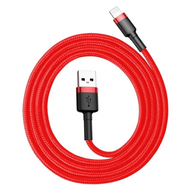 Kábel Baseus Cafule Usb Lightning 2,4 A 1 m (čierno-červený)