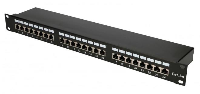 Patchpanel 24 portov CAT5E FTP