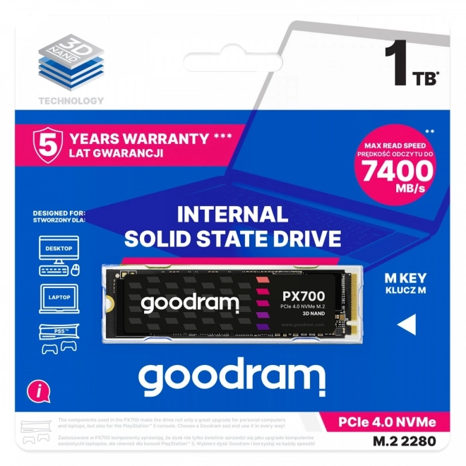 Rýchly SSD disk Goodram PX700