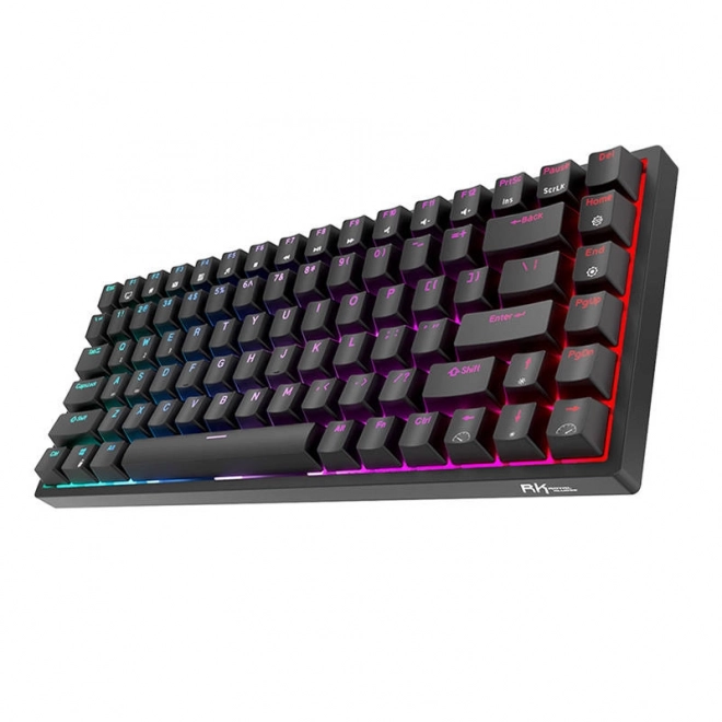 Bezdrôtová mechanická klávesnica Royal Kludge RK84 RGB s hnedými spínačmi