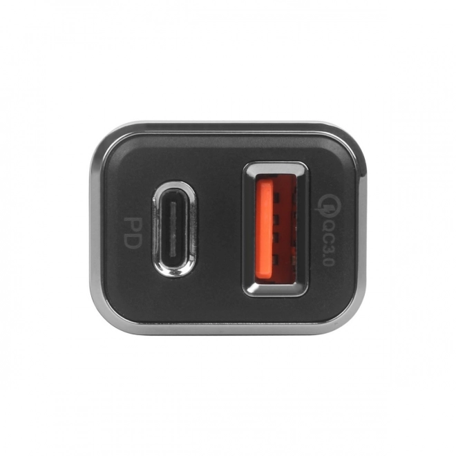 Univerzálna autoadaptérka USB A+C QC