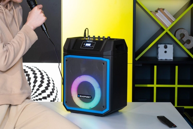 Prenosný audio systém Blaupunkt s LED osvetlením a karaoke