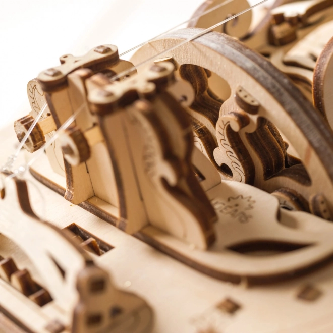 Ugears 3D drevené mechanické puzzle Hurdy-Gurdy