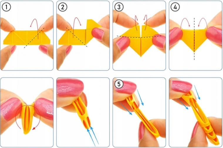 Ľahké skladanie bez lepidla