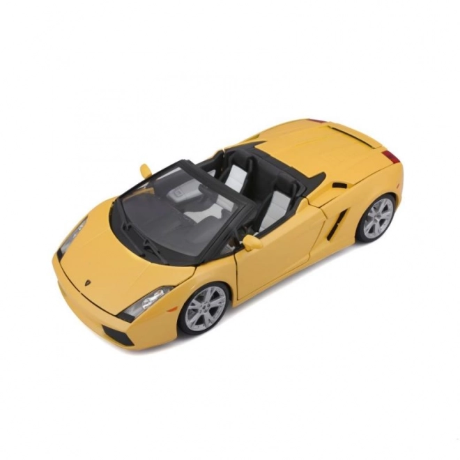 Bburago model Lamborghini Gallardo Spyder žltý