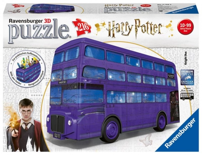 3D puzzle 216 dielov Búrlivý rytier Harry Potter