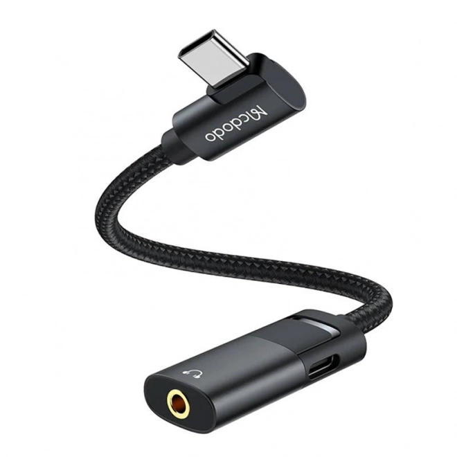 Adaptér USB-C na AUX mini jack 3,5 mm + USB-C