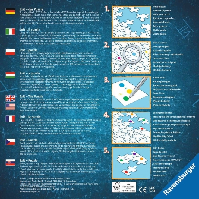 Ravensburger Únikové EXIT Puzzle Kouzelný les 368 dielikov