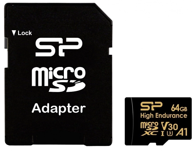 Pamäťová karta microSDXC High Endurance 64GB s adaptérom