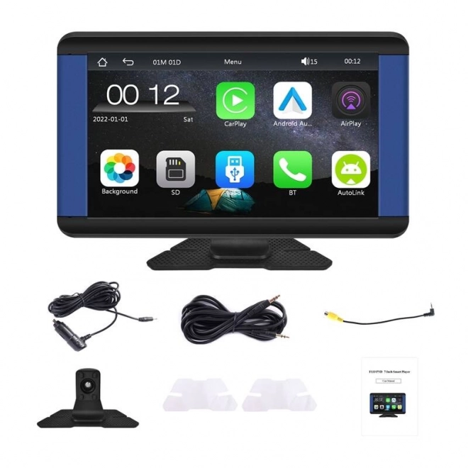7 palcový aut. monitor Podofo s funkciami CarPlay a Android Auto
