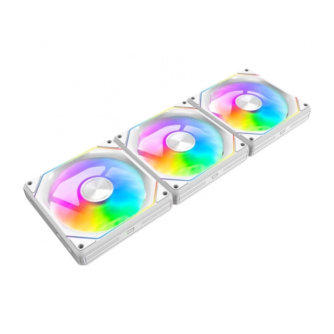 Ventilátor White Darkflash Gauss ARGB Sada
