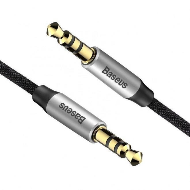 Baseus Yiven Audio Kábel Mini Jack 3,5 mm AUX, 1 m (čierny-strieborný)