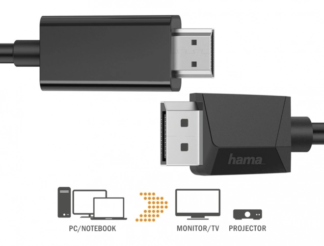 Kabel pre prenos médií DisplayPort na HDMI 4K - 1,5 m
