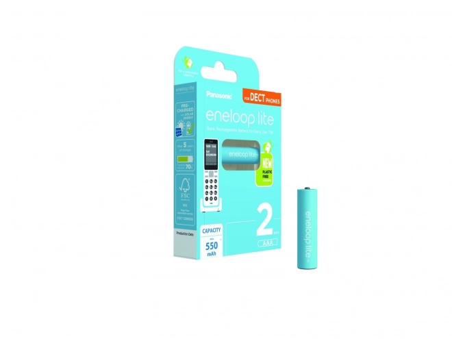 Eneloop akumulátory lite AAA 550 mAh 2 ks