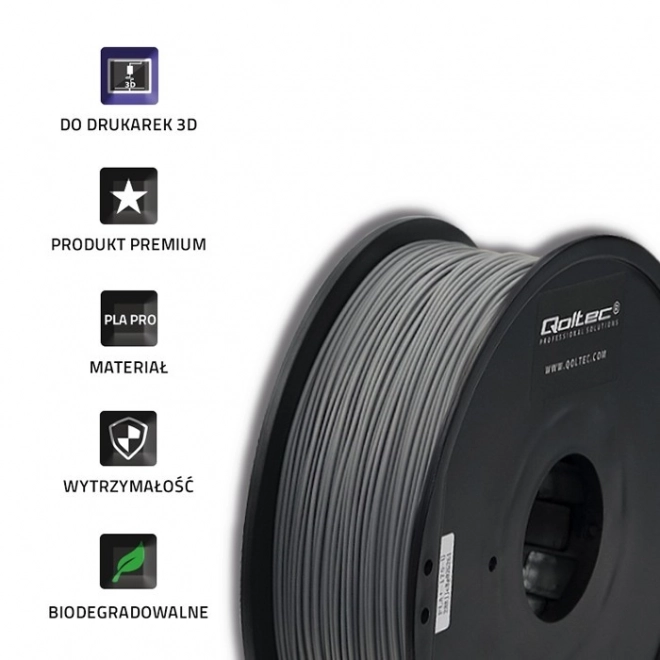 Profesionálny filament pre 3D tlač PLA Pro sivá