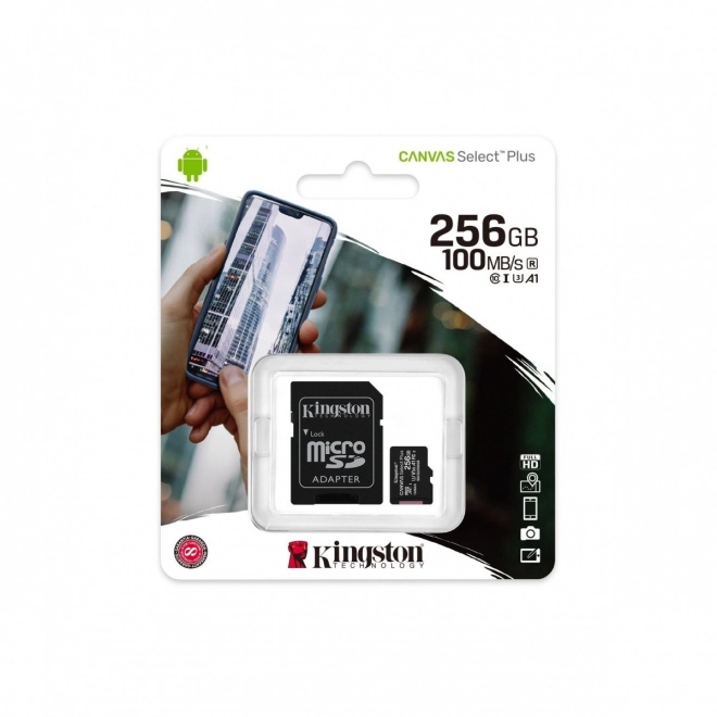 MicroSD karta 256GB Canvas Select Plus s adaptérom