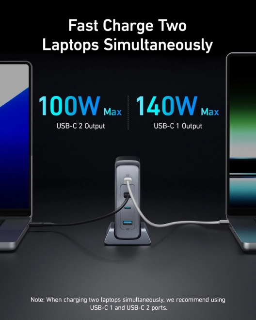 Nástenná nabíjačka Anker GaNPrime 240W USB-C x3 USB-A x1