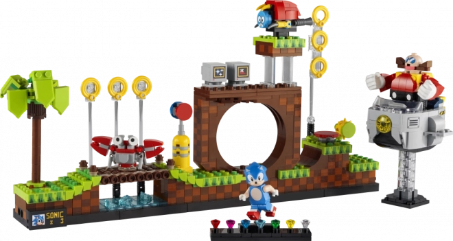 Lego ideas sonic the hedgehog zelená lúka