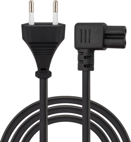 Savio CL-186 napájací kábel 2 pin C7 uhlový 5 m