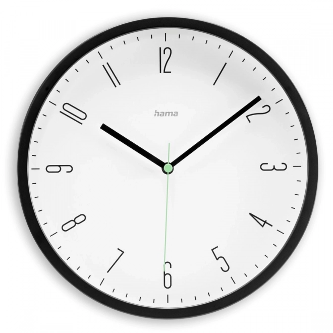 Nástenné hodiny Capri 25 cm čierne