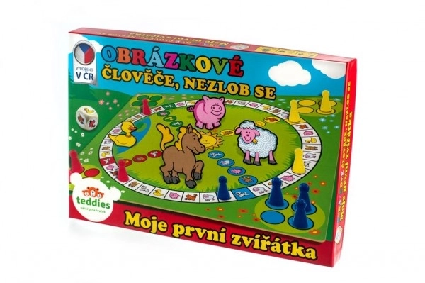 Pre deti - Moja prvá spoločenská hra Zvieratká pre deti MPZ v krabici 33x23cm