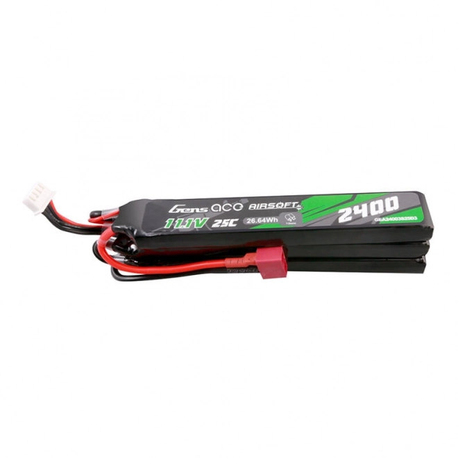 Gens ace 25C 2400mAh 11.1V nunchuck lipo batéria s Deans konektorom pre airsoft